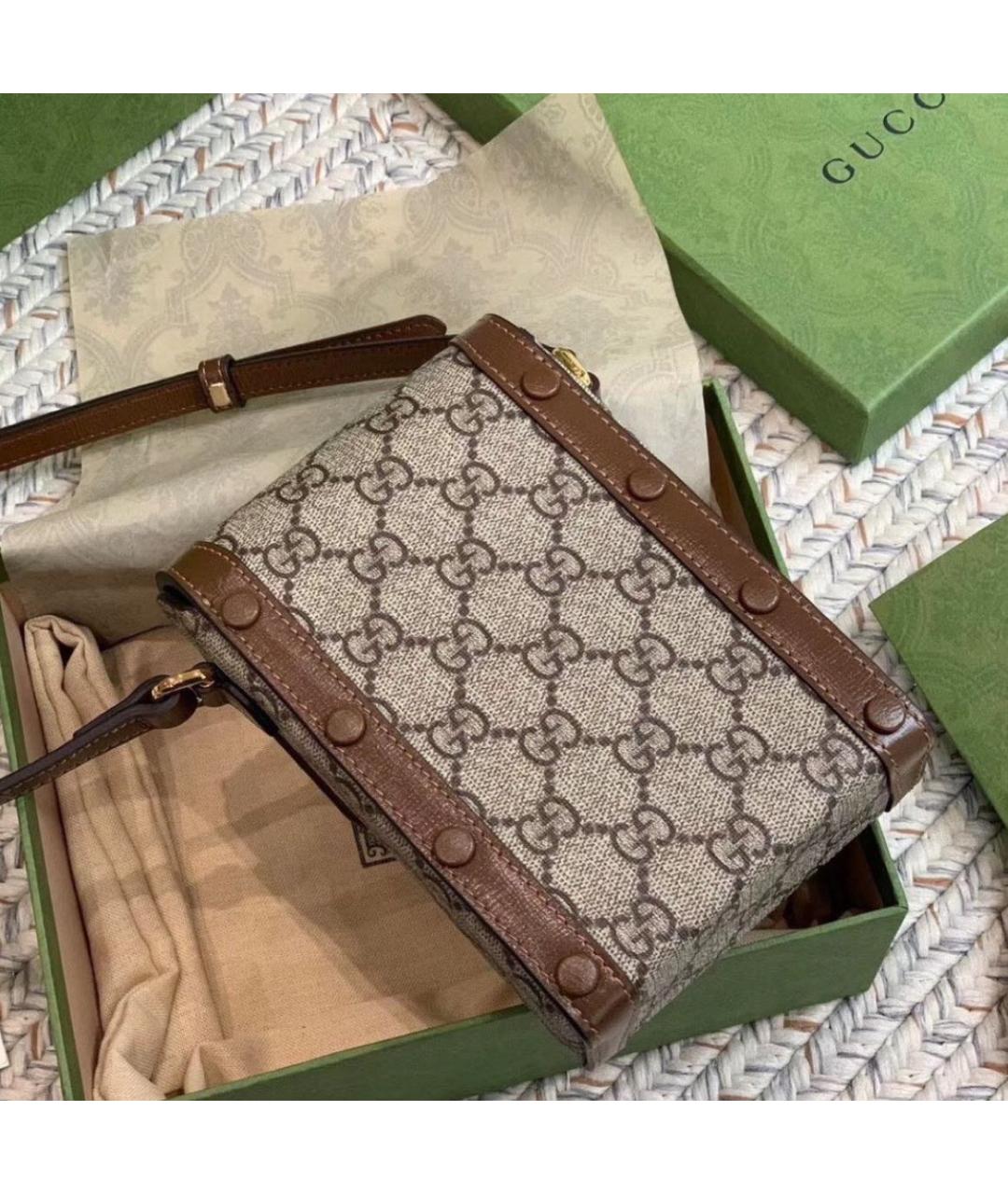 GUCCI Коричневая сумка через плечо, фото 4