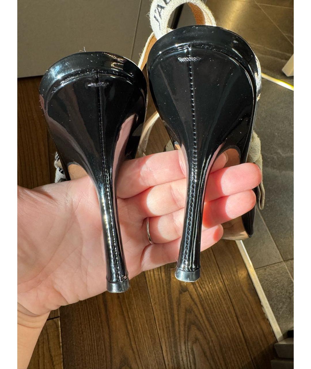 CHRISTIAN DIOR Черные туфли из лакированной кожи, фото 4