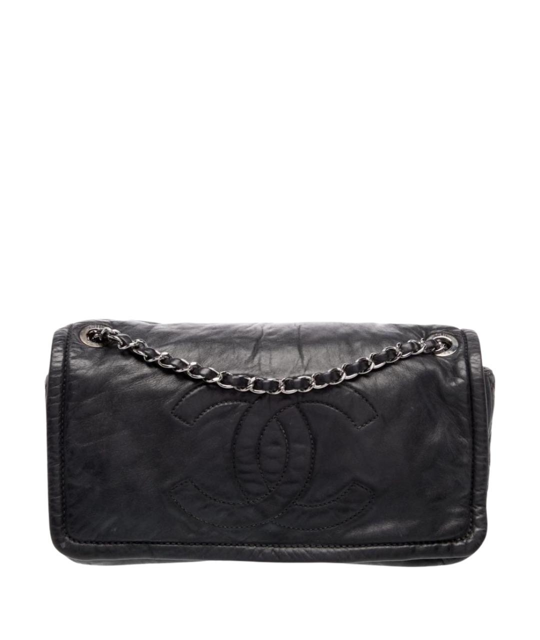 CHANEL Черная кожаная сумка через плечо, фото 1