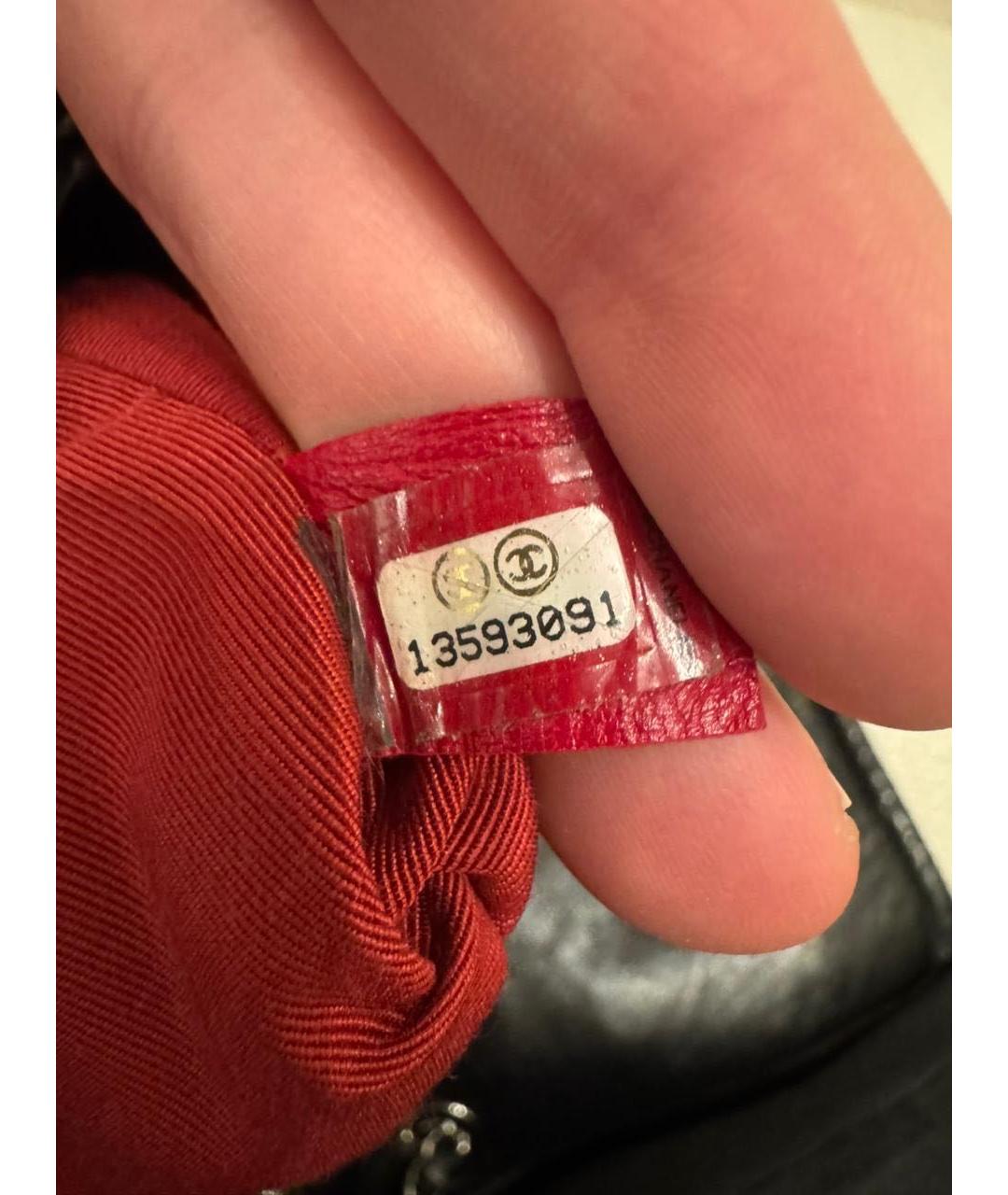 CHANEL Черная кожаная сумка через плечо, фото 6