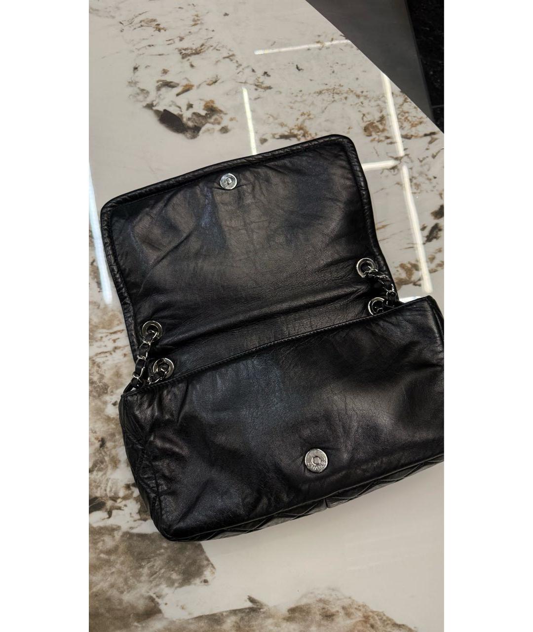 CHANEL Черная кожаная сумка через плечо, фото 3