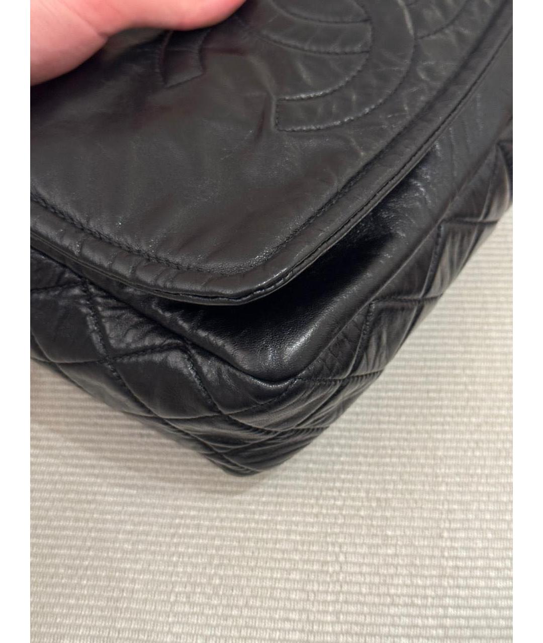 CHANEL Черная кожаная сумка через плечо, фото 9