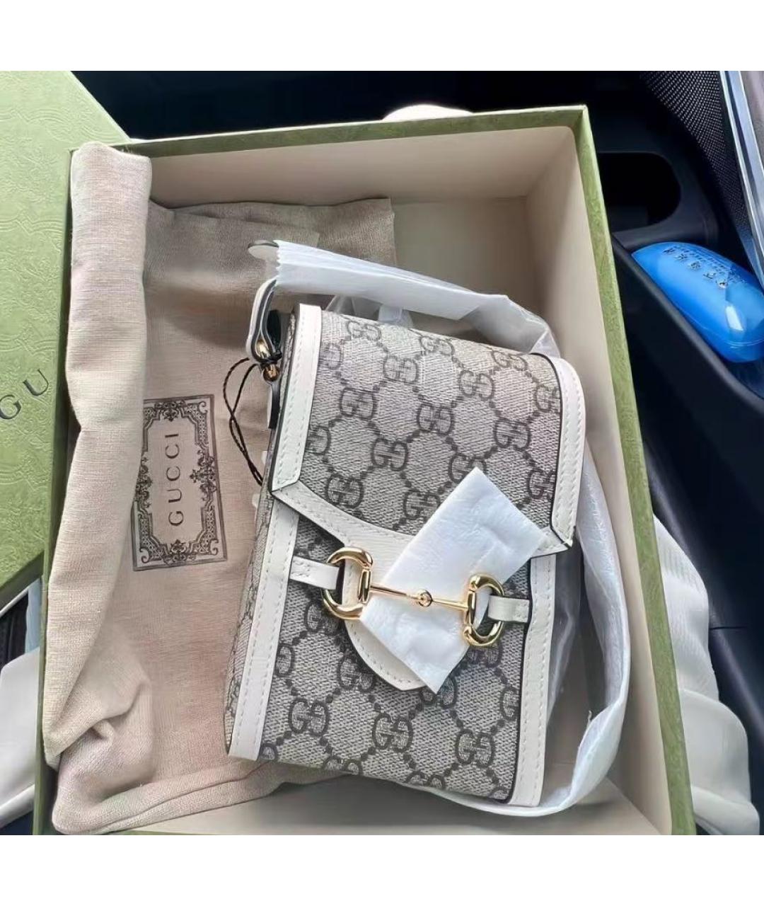 GUCCI Белая сумка через плечо, фото 4