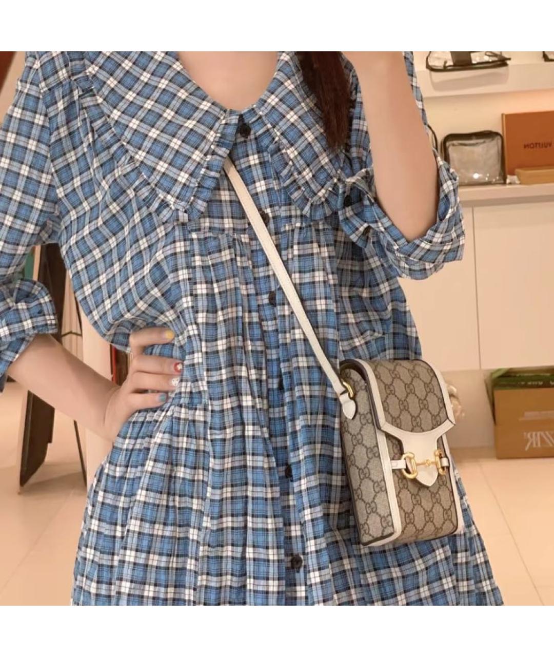 GUCCI Белая сумка через плечо, фото 5