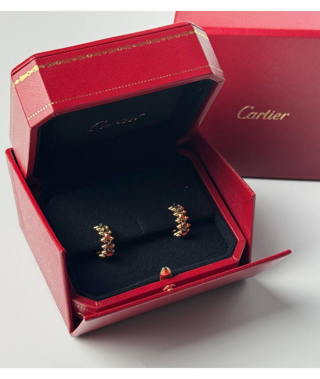 CARTIER Золотые серьги из розового золота, фото 2