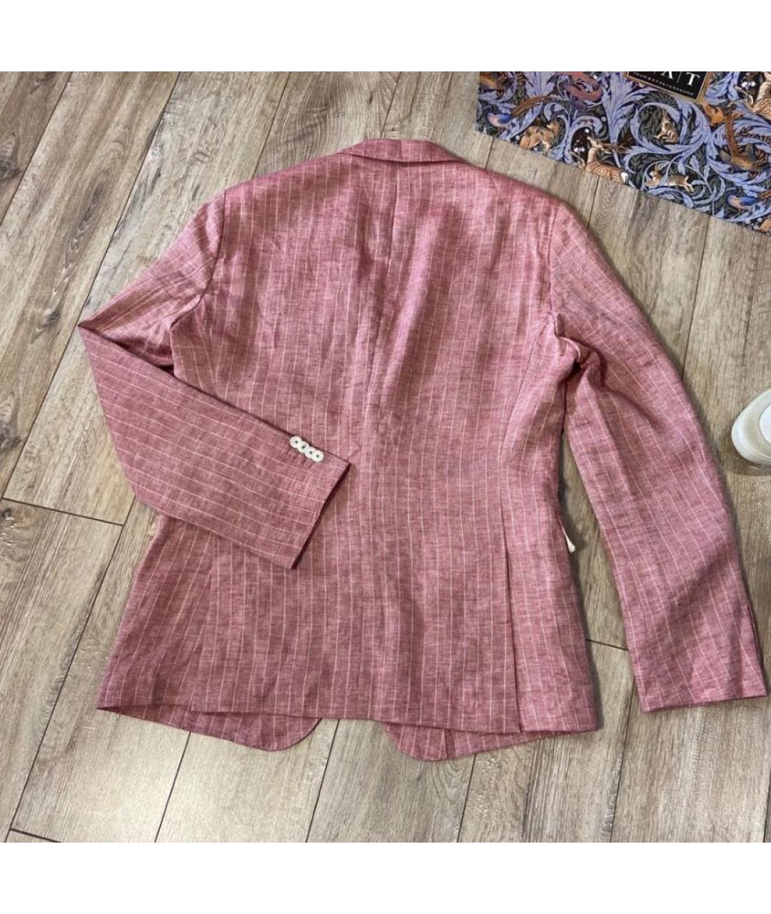 HUGO BOSS Розовый льняной пиджак, фото 2