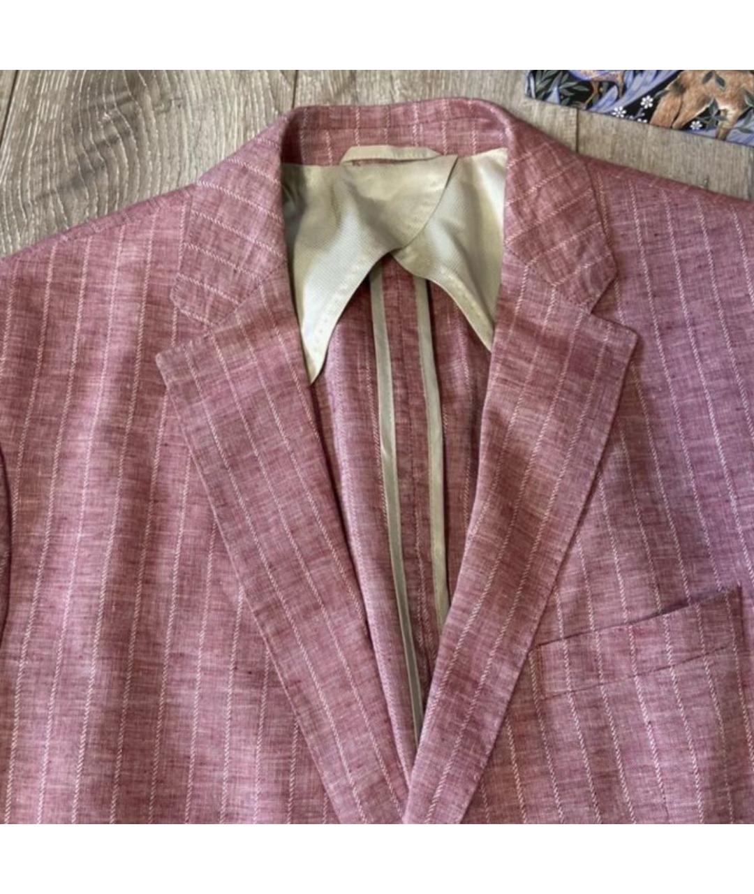 HUGO BOSS Розовый льняной пиджак, фото 3