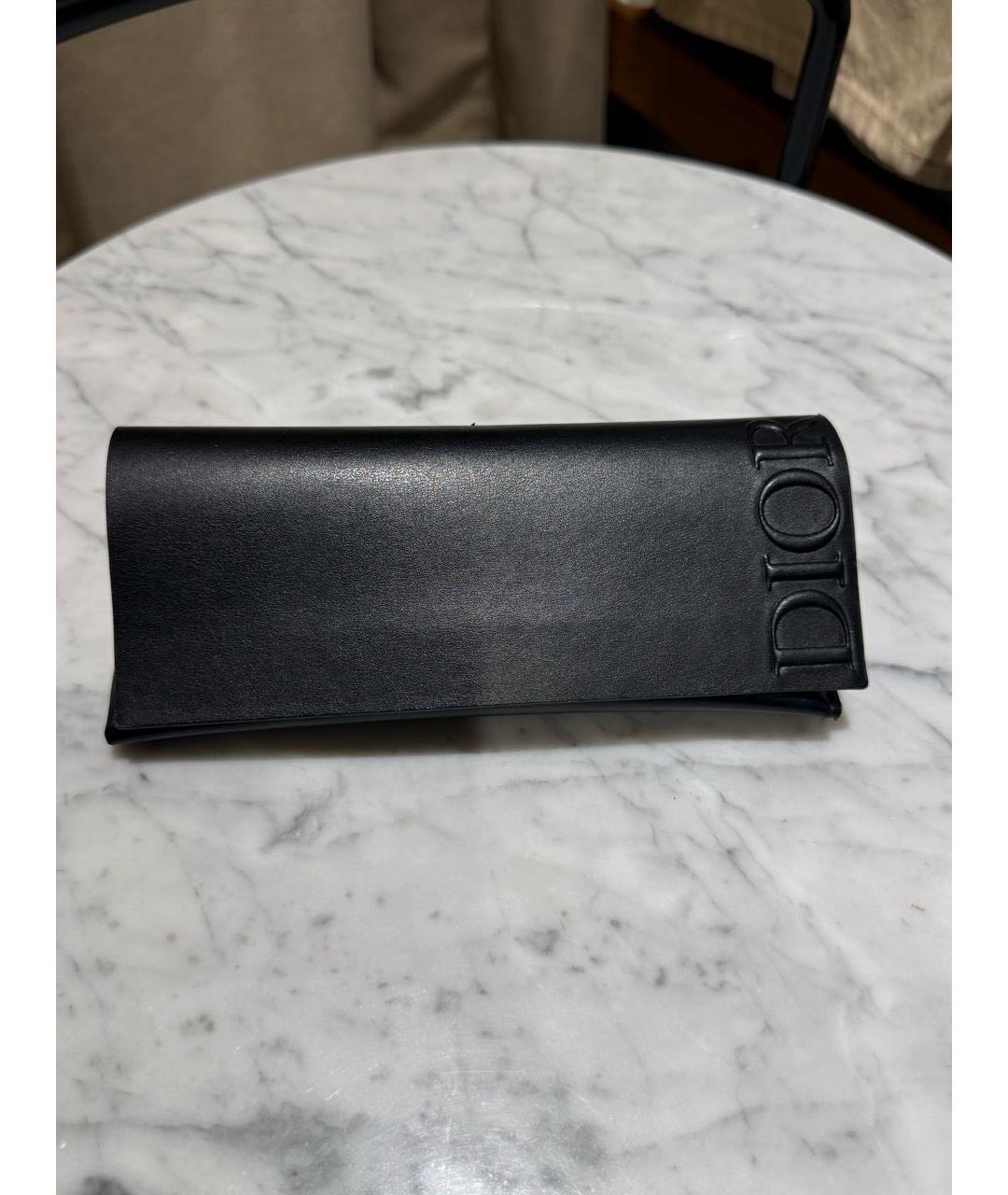 CHRISTIAN DIOR Черные пластиковые солнцезащитные очки, фото 4