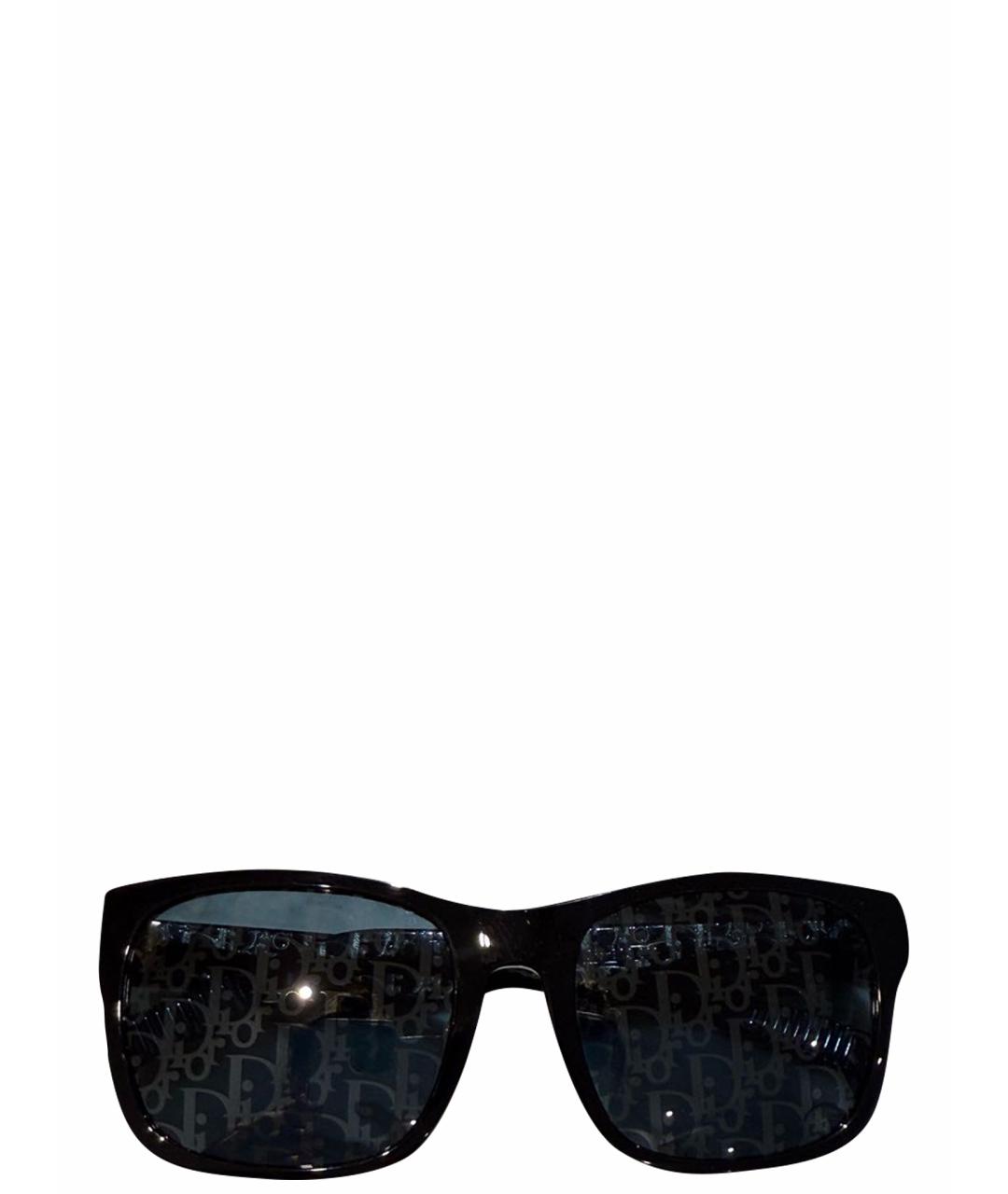 CHRISTIAN DIOR Черные пластиковые солнцезащитные очки, фото 1