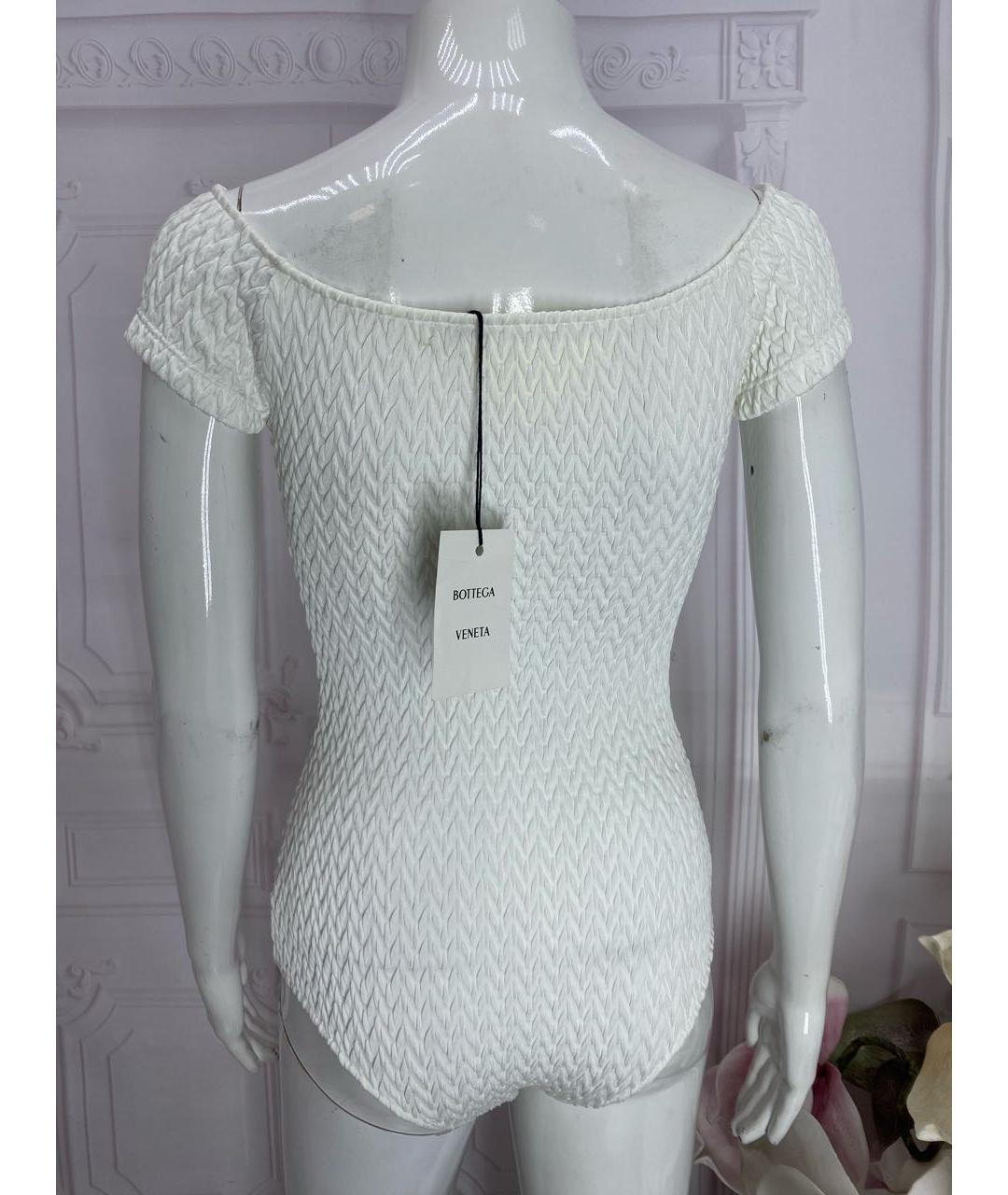 BOTTEGA VENETA Белый полиамидовый купальник, фото 3
