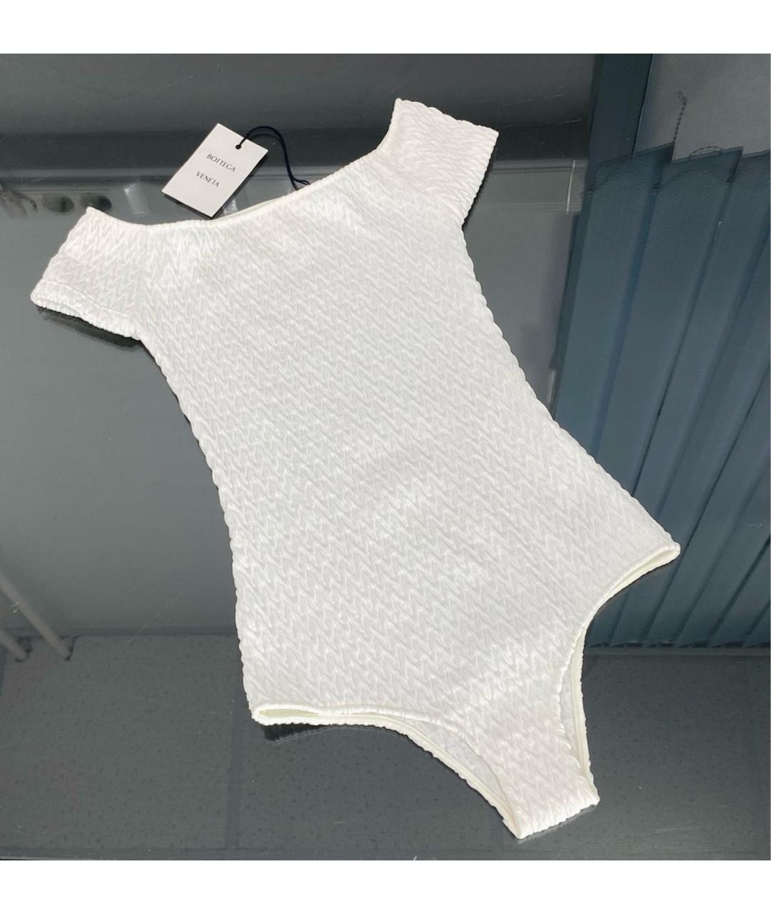 BOTTEGA VENETA Белый полиамидовый купальник, фото 9