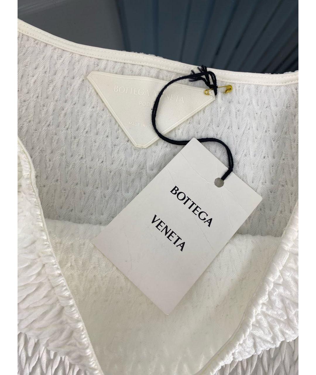 BOTTEGA VENETA Белый полиамидовый купальник, фото 8