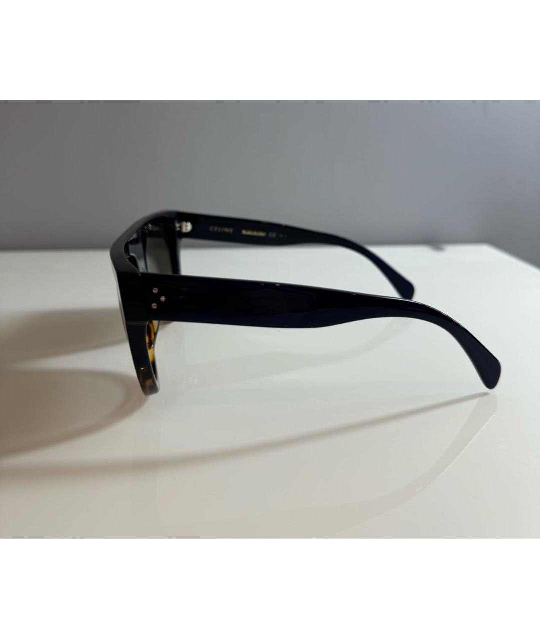 CELINE Синие пластиковые солнцезащитные очки, фото 4