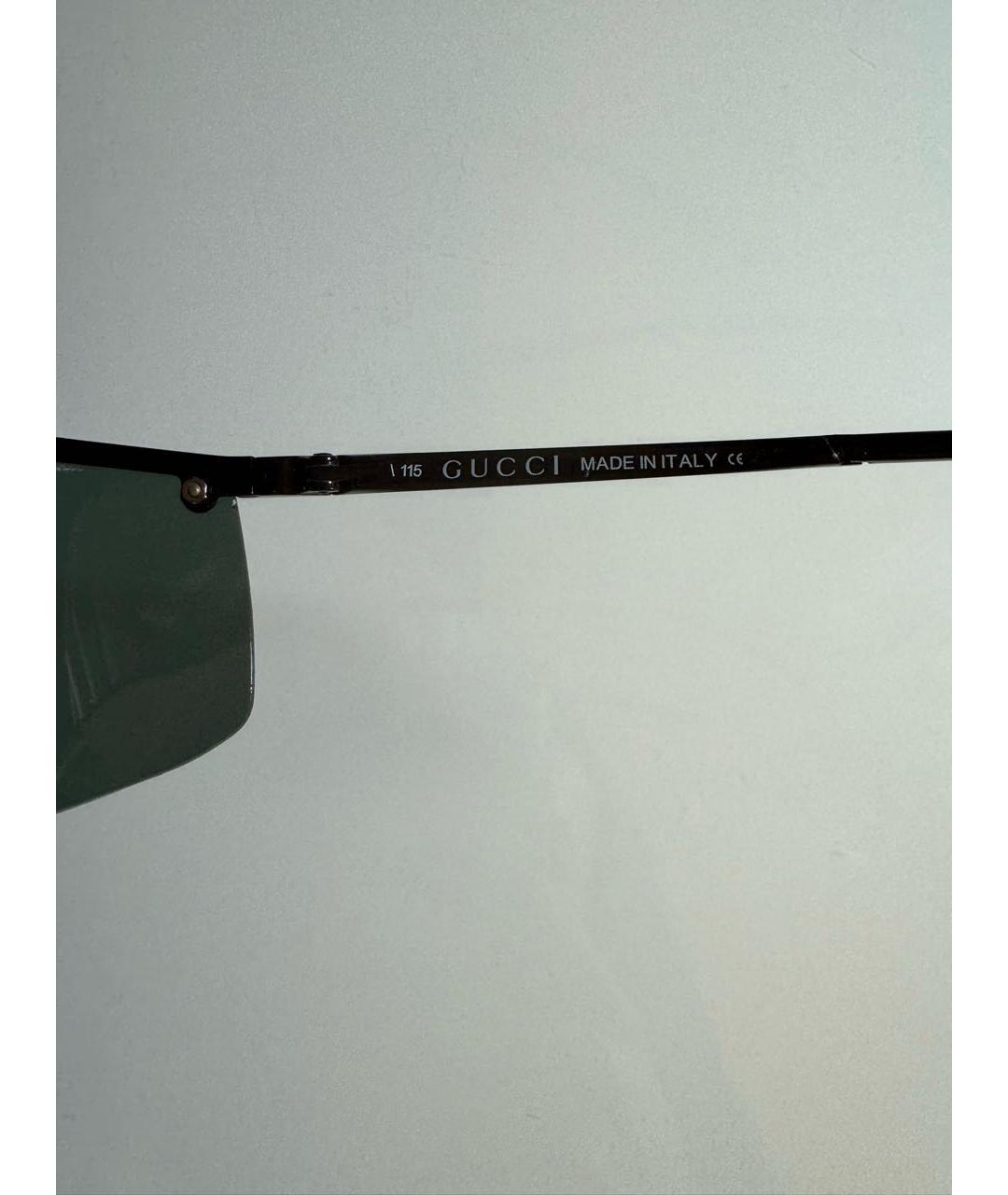 GUCCI Черные пластиковые солнцезащитные очки, фото 6