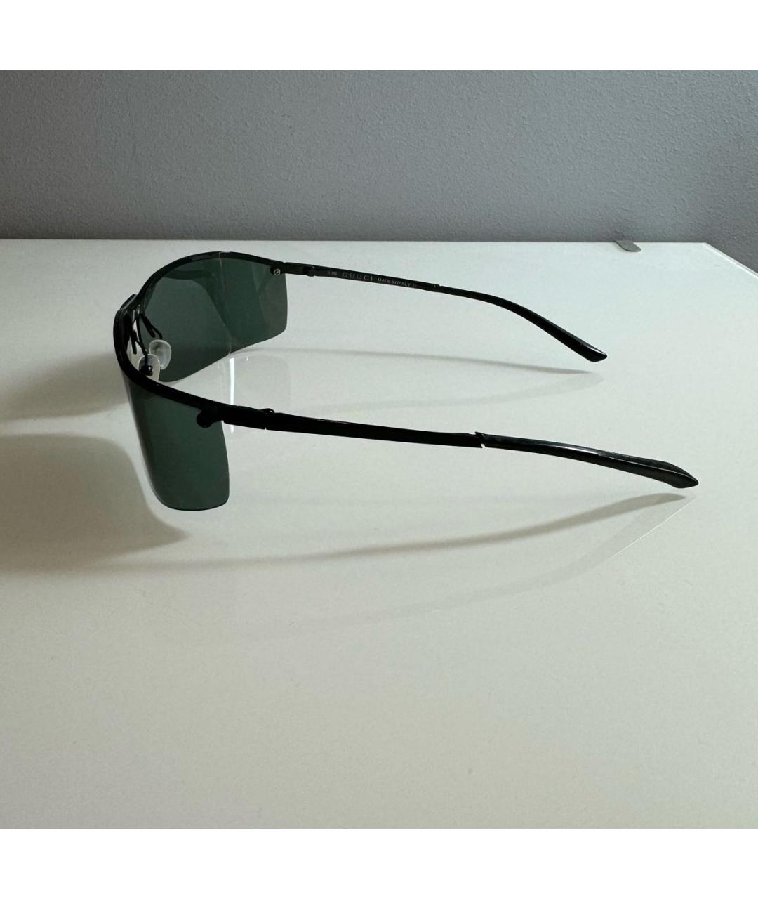 GUCCI Черные пластиковые солнцезащитные очки, фото 2