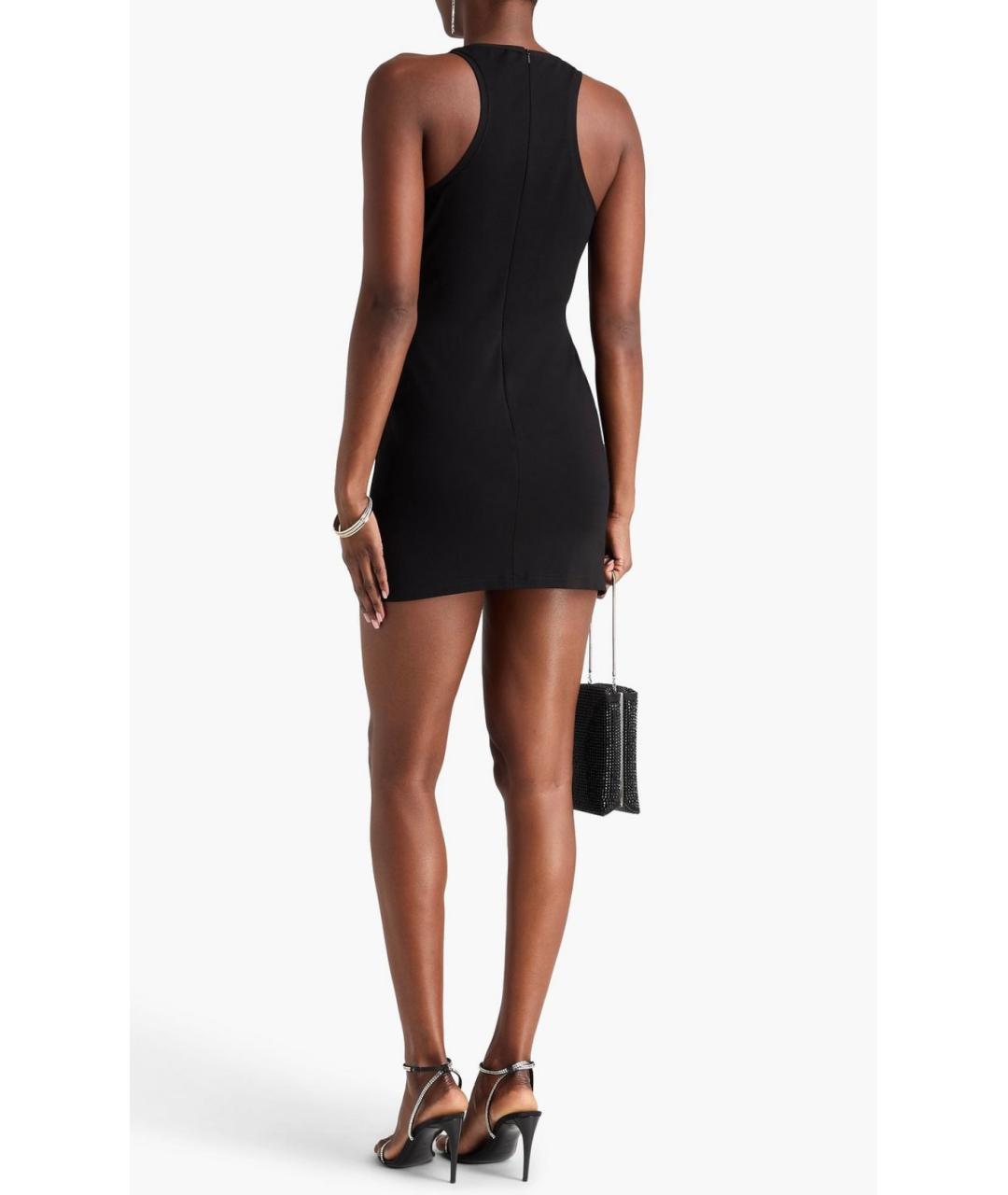 DAVID KOMA Черное вискозное коктейльное платье, фото 3