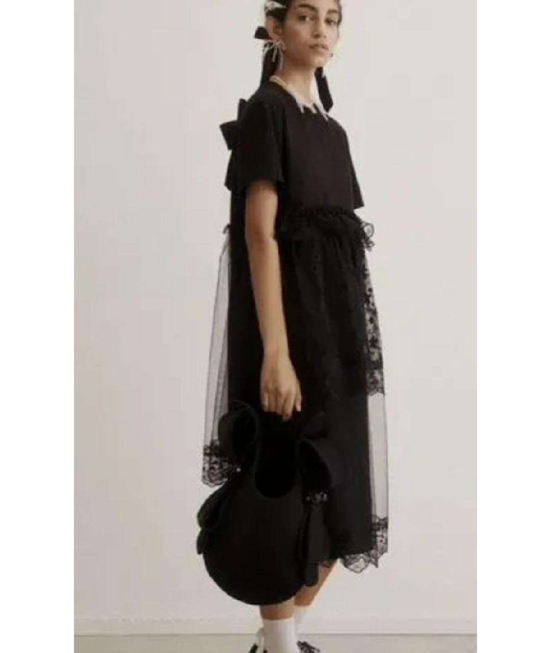 SIMONE ROCHA Черное хлопковое коктейльное платье, фото 6