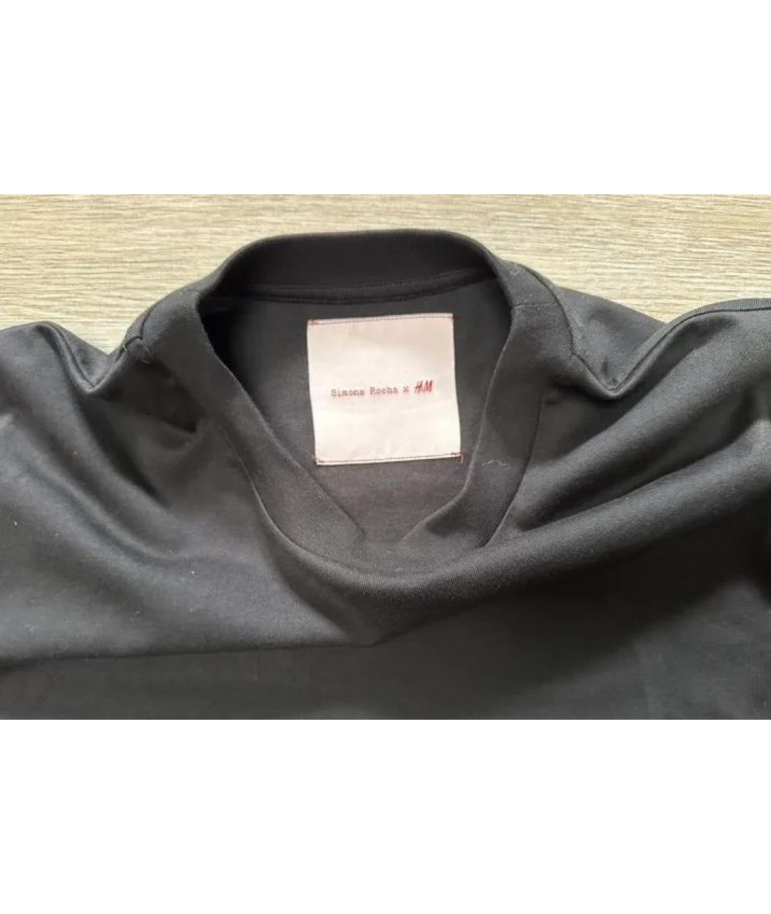 SIMONE ROCHA Черное хлопковое коктейльное платье, фото 3