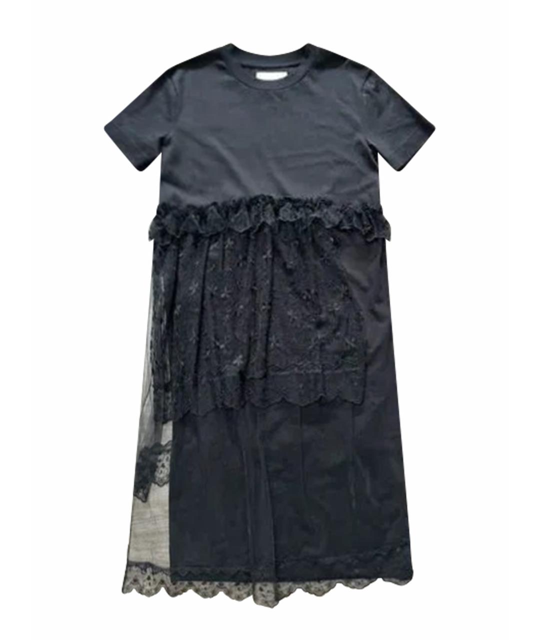 SIMONE ROCHA Черное хлопковое коктейльное платье, фото 1