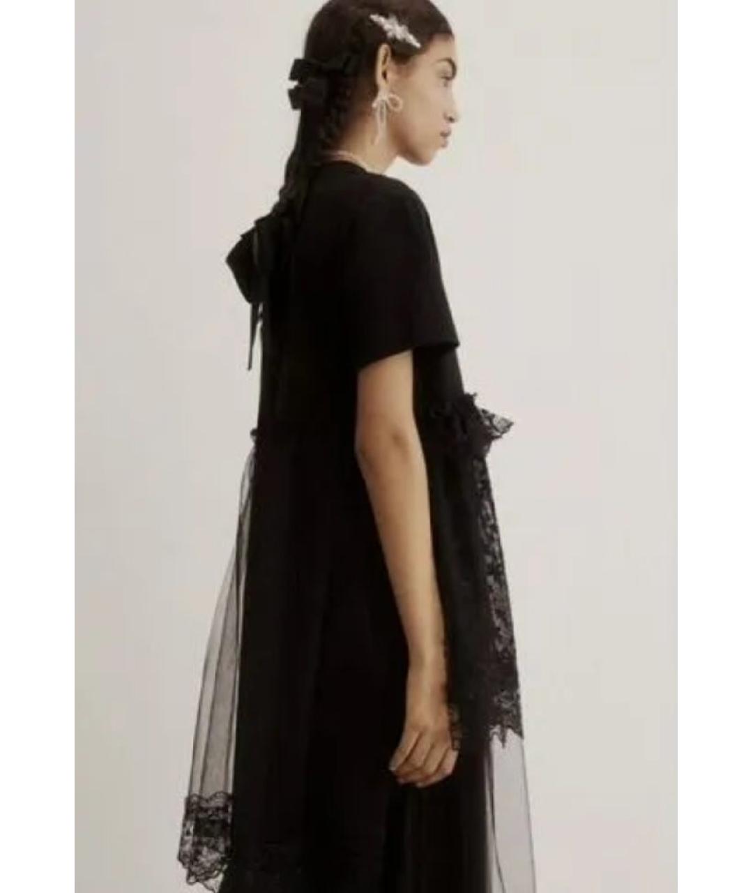 SIMONE ROCHA Черное хлопковое коктейльное платье, фото 5