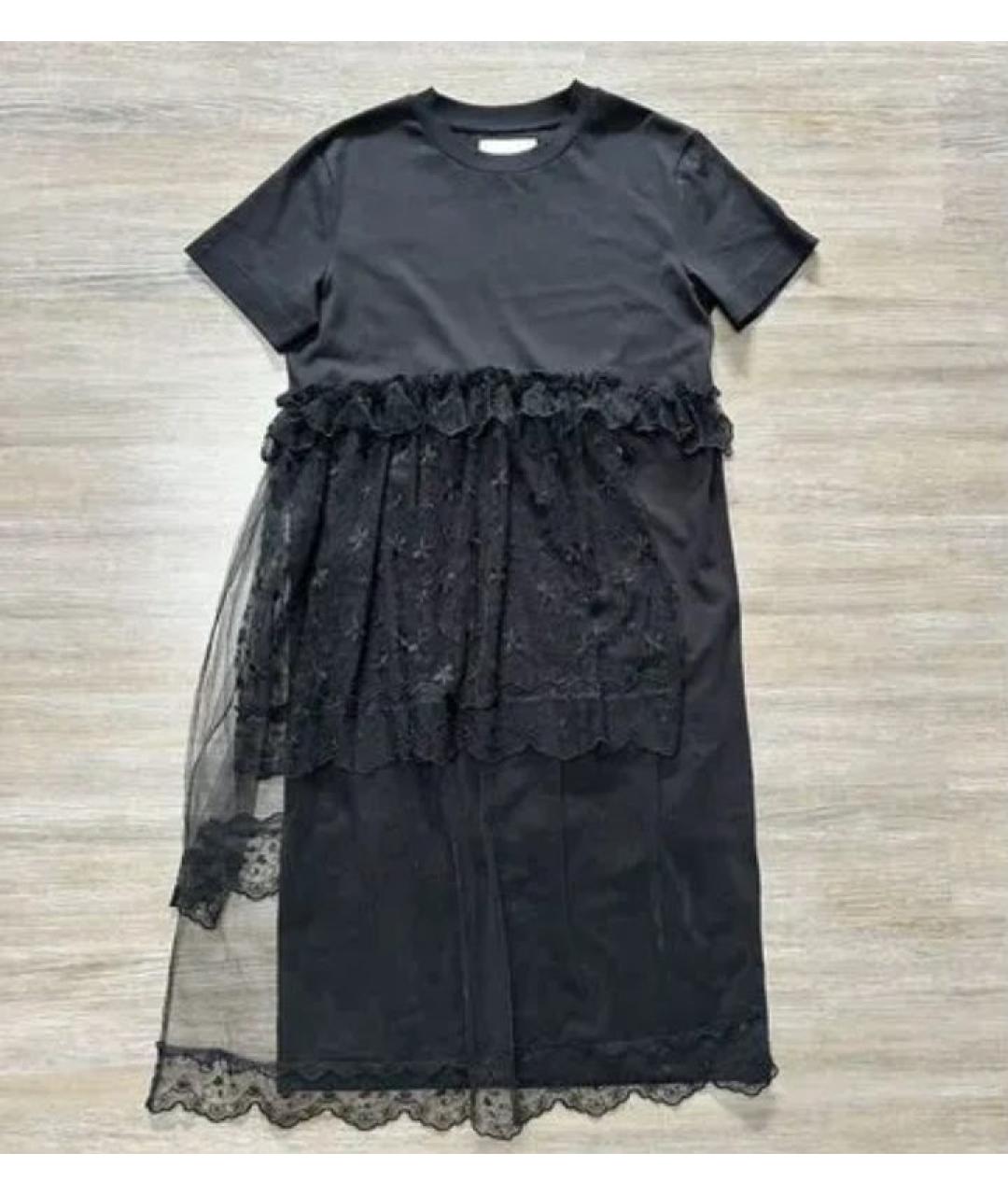 SIMONE ROCHA Черное хлопковое коктейльное платье, фото 7