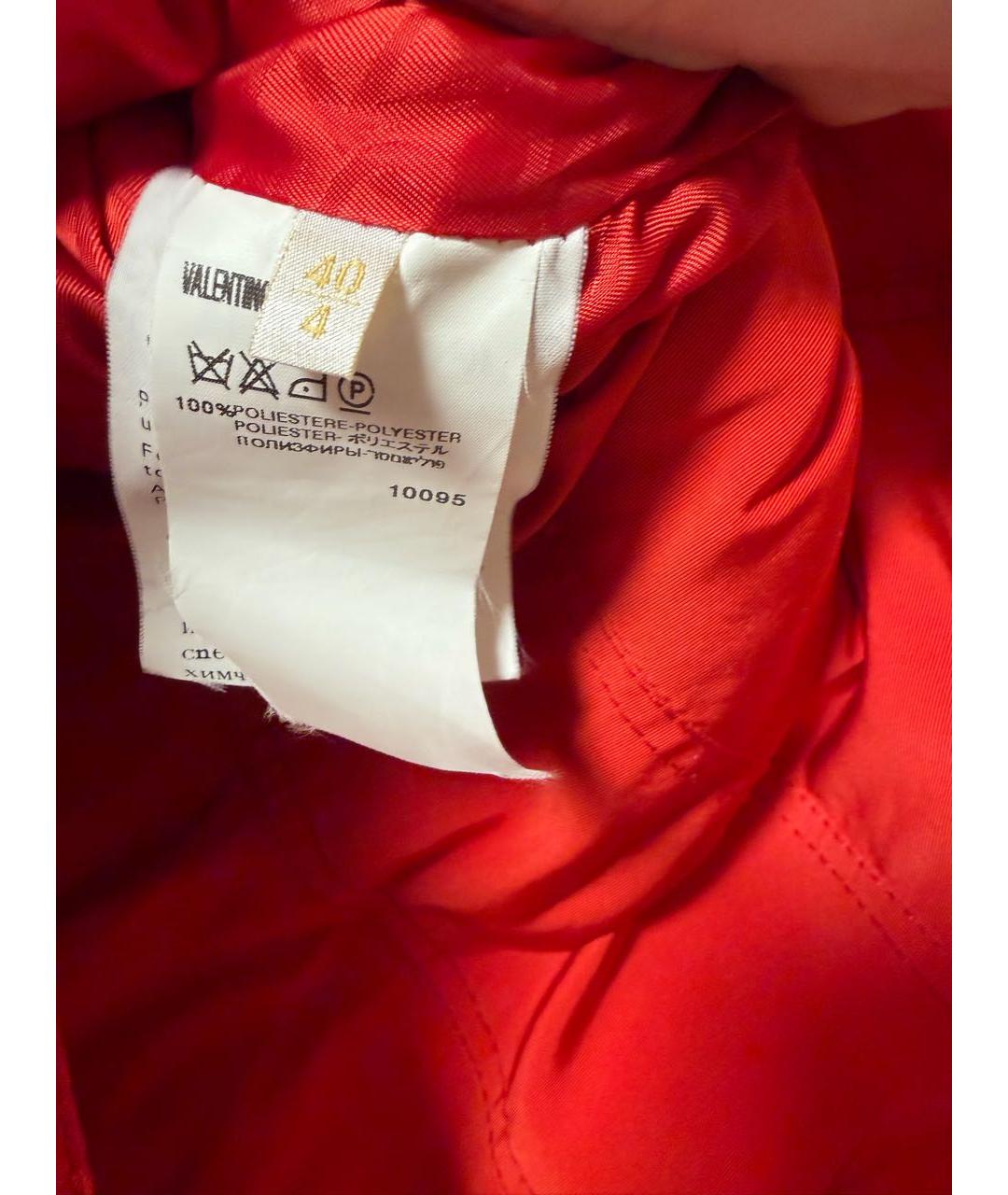 VALENTINO Красная меховая куртка, фото 5