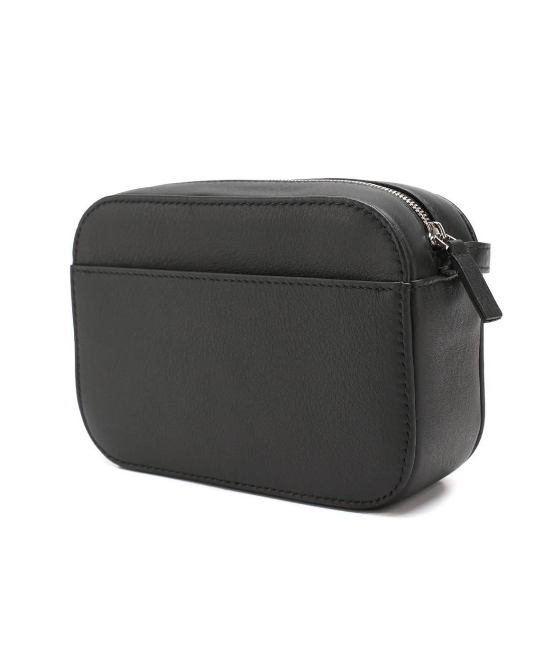 BALENCIAGA Черная кожаная сумка через плечо, фото 2