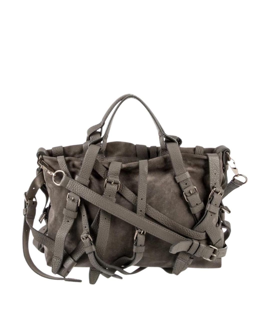 ALEXANDER WANG Хаки замшевая сумка через плечо, фото 1