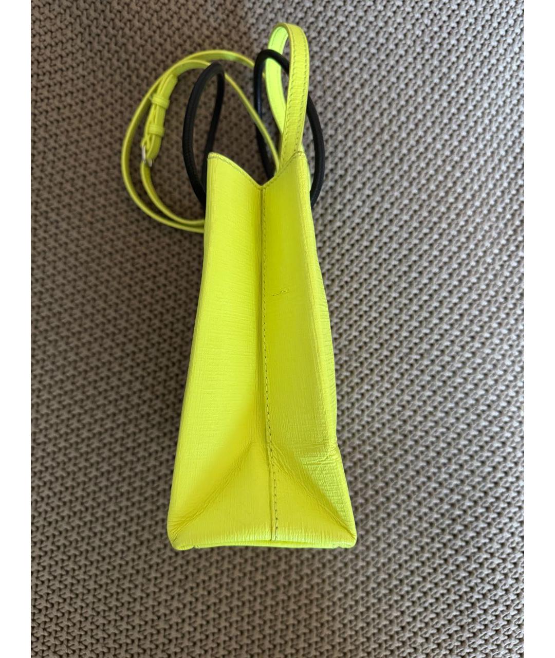 BALENCIAGA Салатовая кожаная сумка через плечо, фото 5