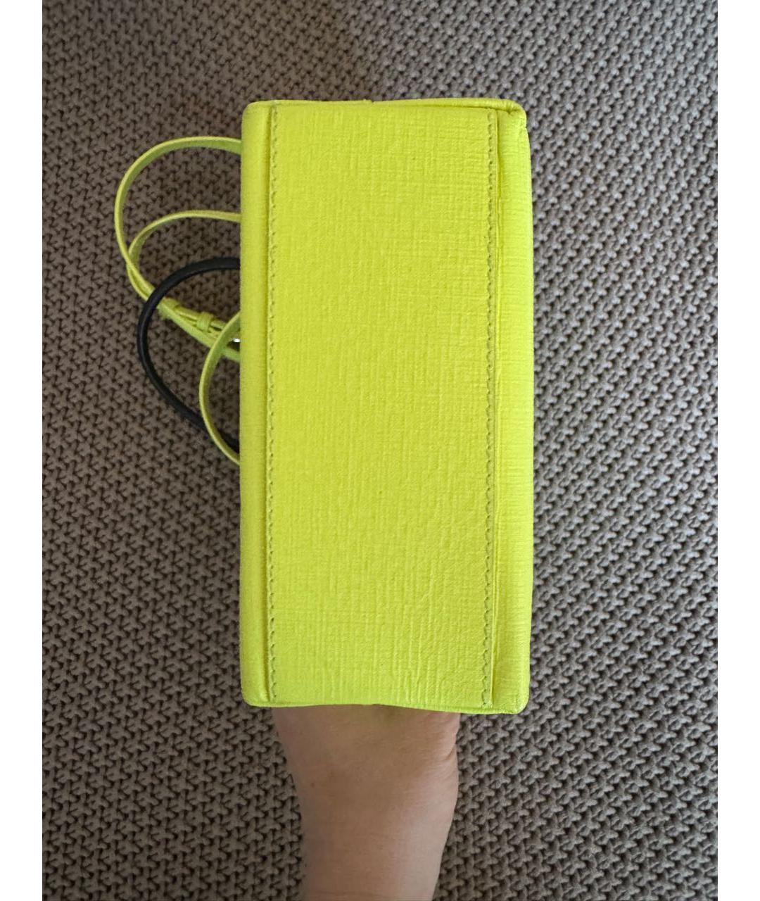 BALENCIAGA Салатовая кожаная сумка через плечо, фото 6
