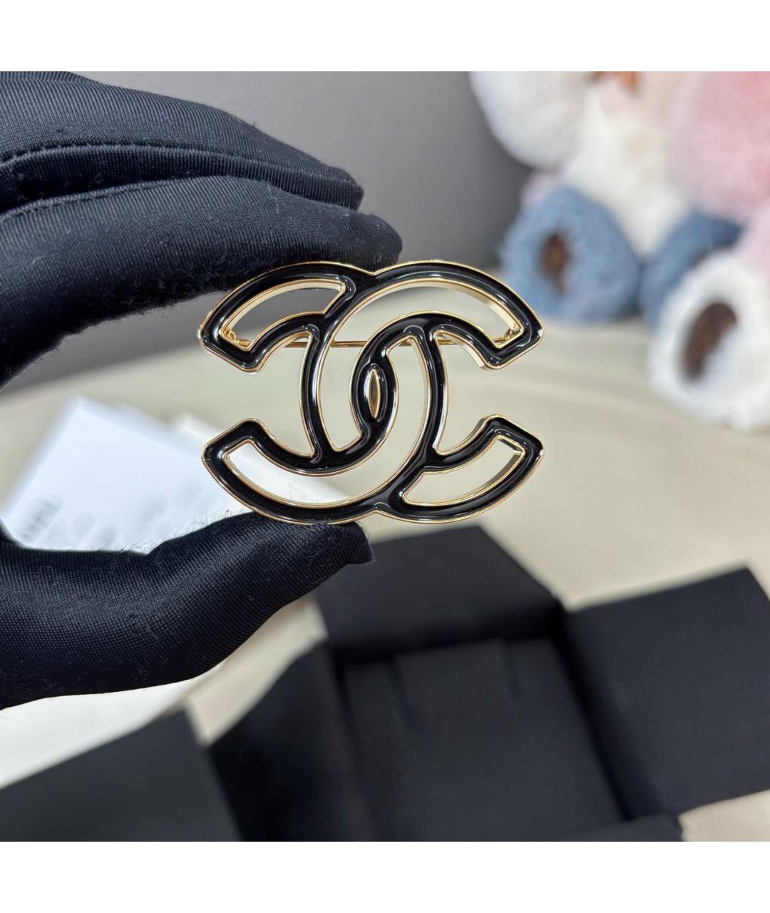 CHANEL Черная булавка / брошь, фото 8