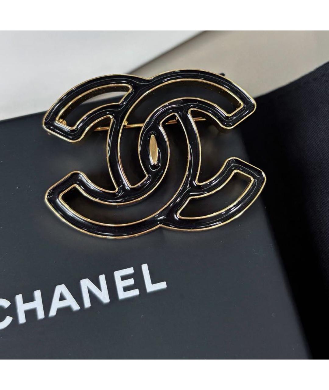 CHANEL Черная булавка / брошь, фото 6