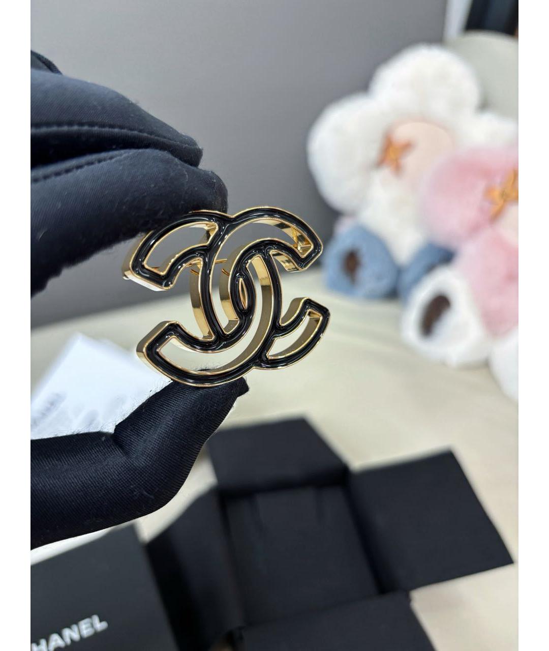 CHANEL Черная булавка / брошь, фото 3