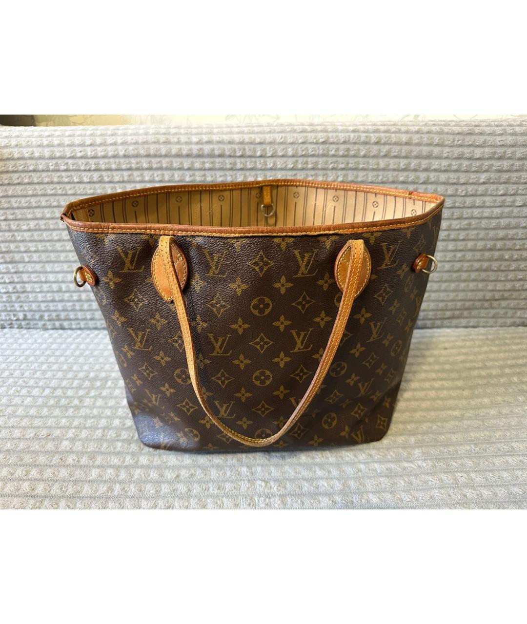 LOUIS VUITTON Коричневая сумка тоут, фото 9