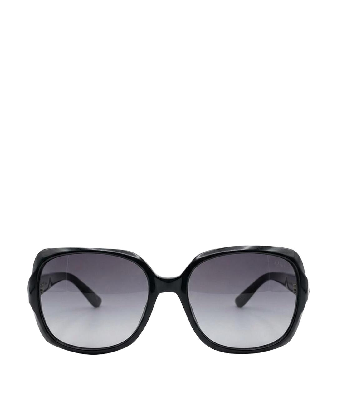 CHRISTIAN DIOR Черные пластиковые солнцезащитные очки, фото 1