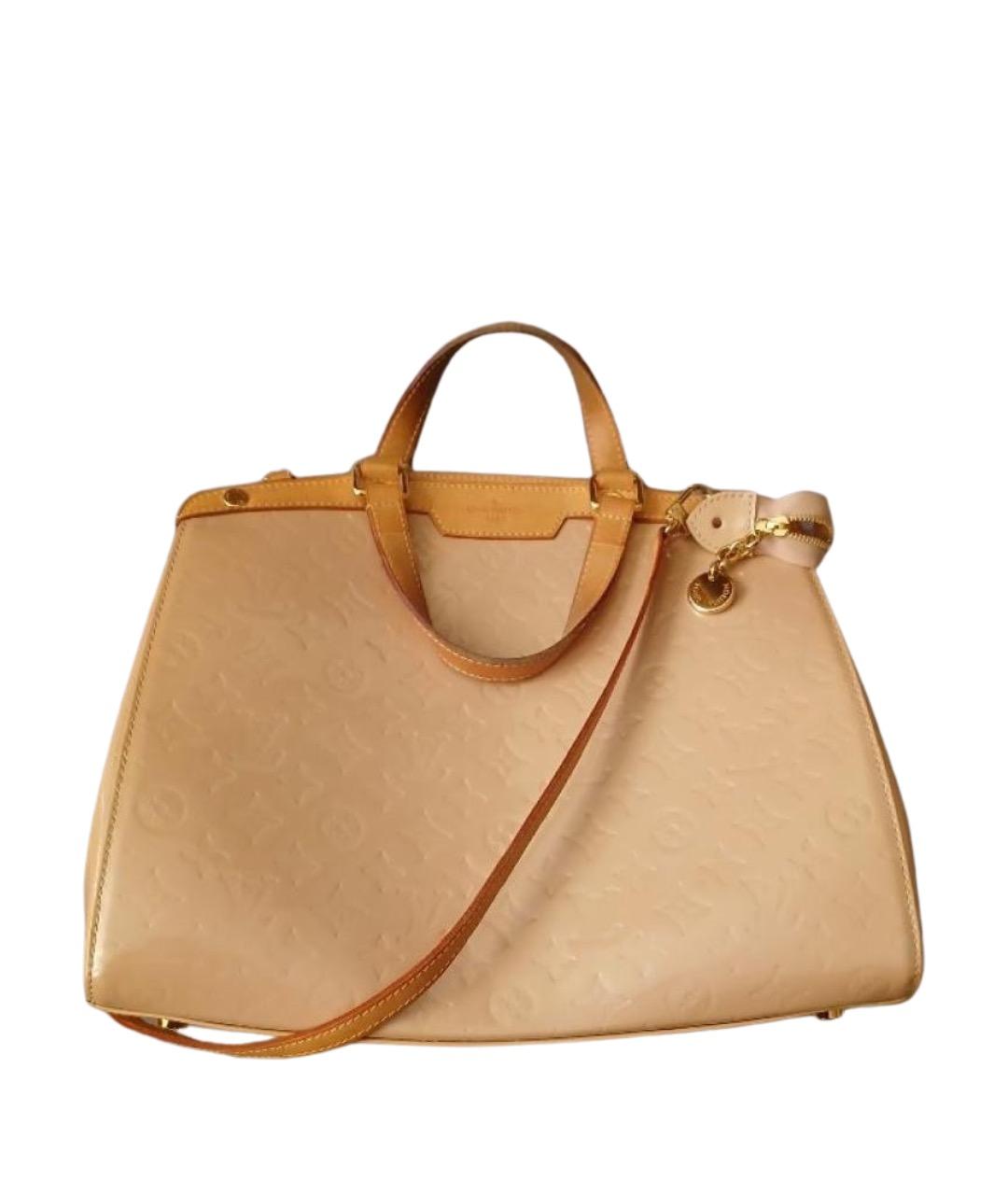 LOUIS VUITTON Бежевая кожаная сумка тоут, фото 1