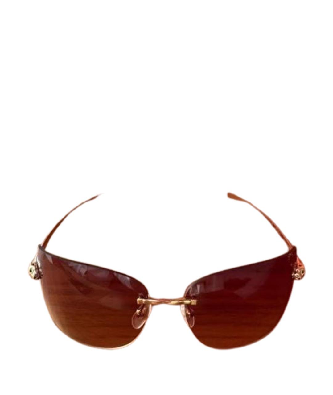 CARTIER Золотые металлические солнцезащитные очки, фото 1