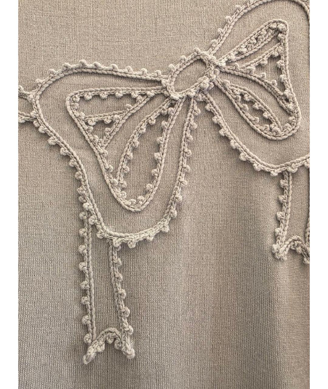 MOSCHINO Голубой шерстяной джемпер / свитер, фото 7