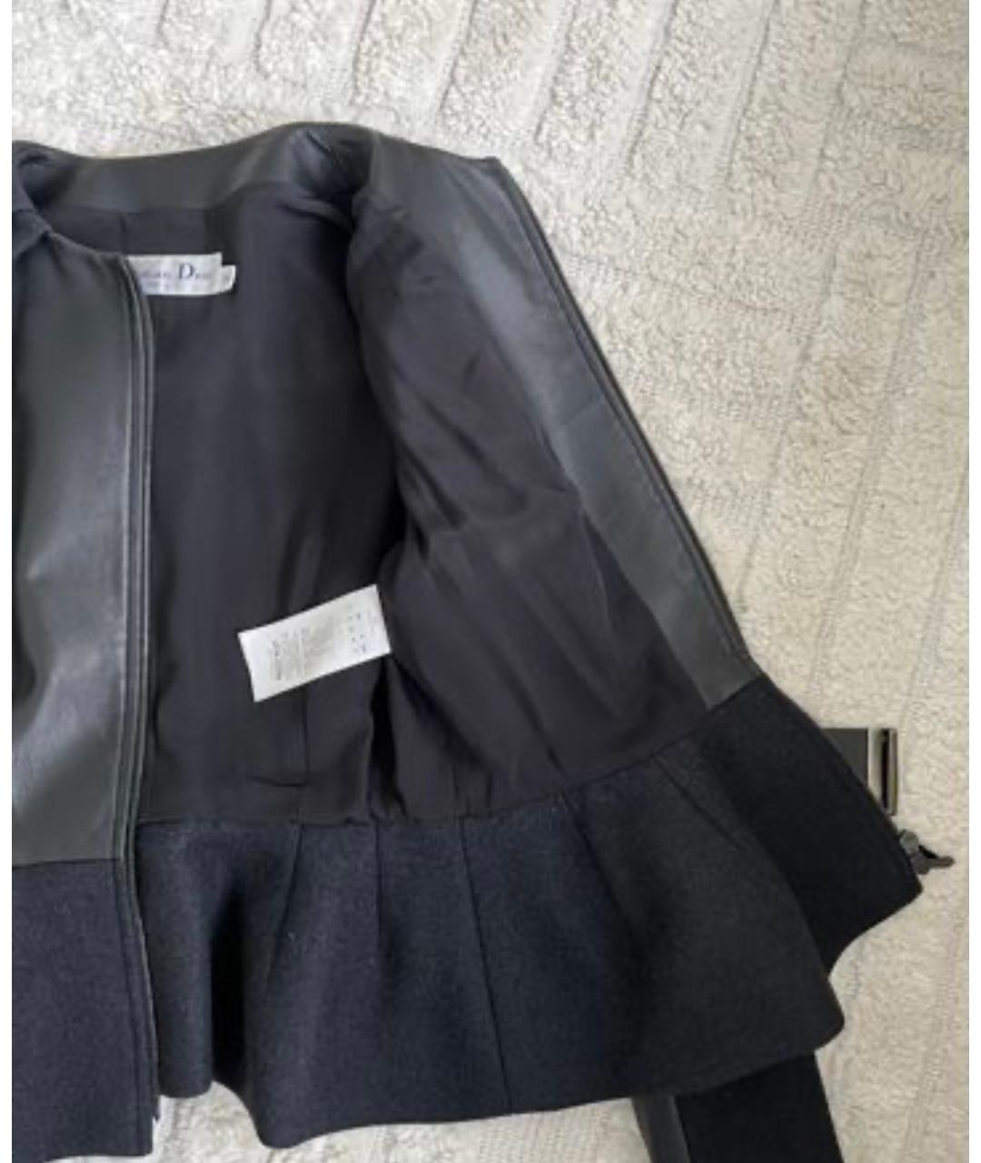 CHRISTIAN DIOR Черная кашемировая куртка, фото 6