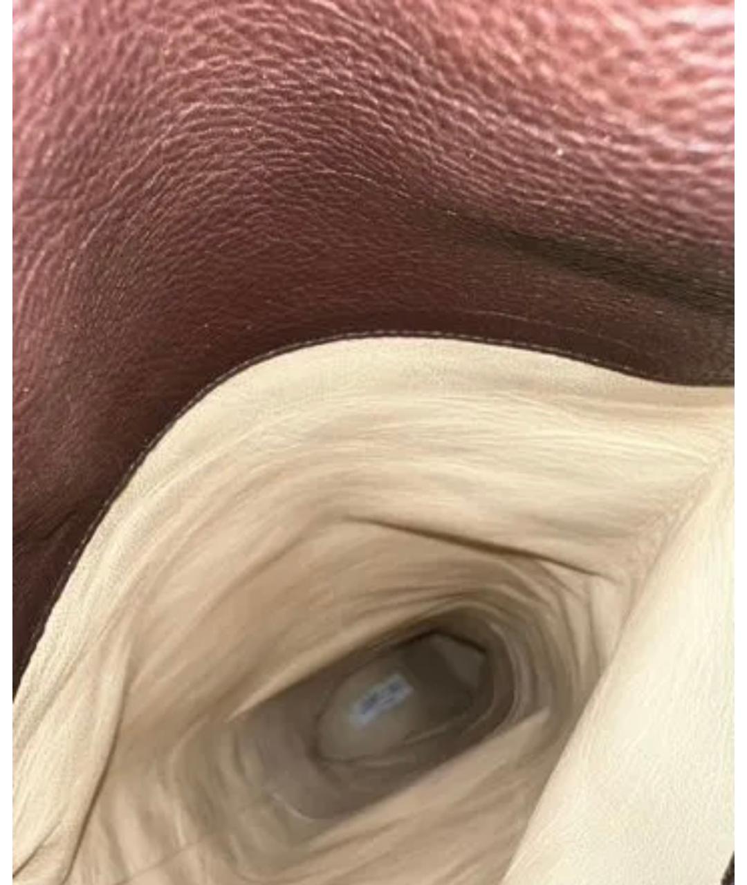 JIMMY CHOO Коричневые кожаные ботфорты, фото 7