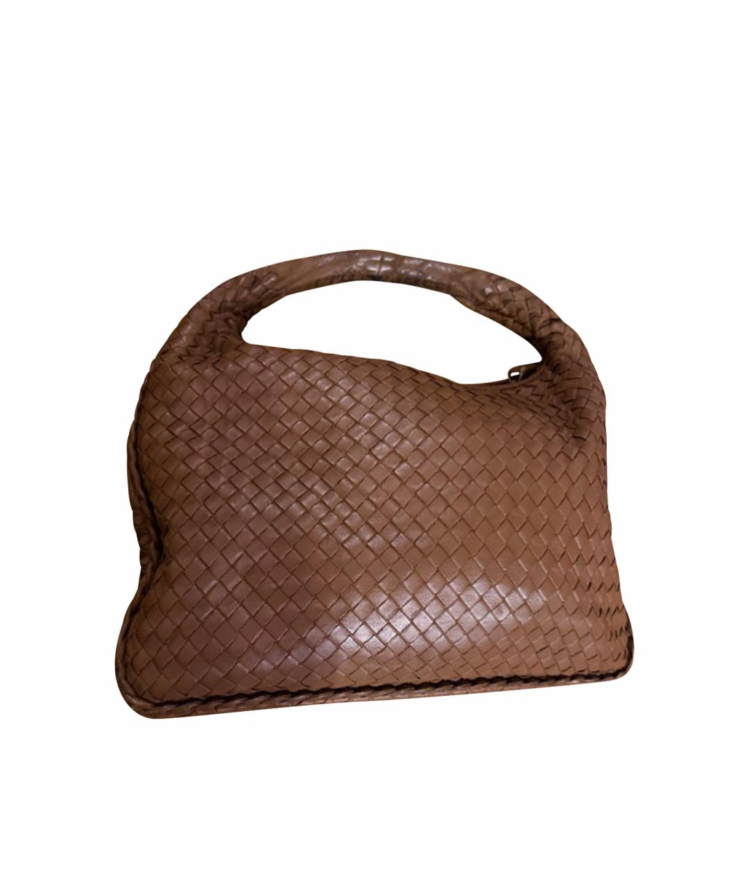 BOTTEGA VENETA Коричневая кожаная сумка тоут, фото 1