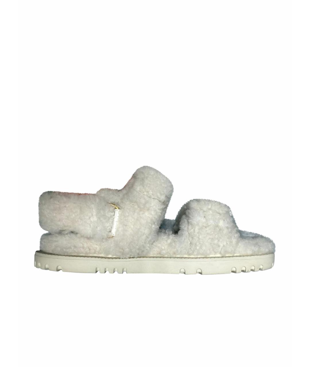 CHRISTIAN DIOR Белые сандалии, фото 1