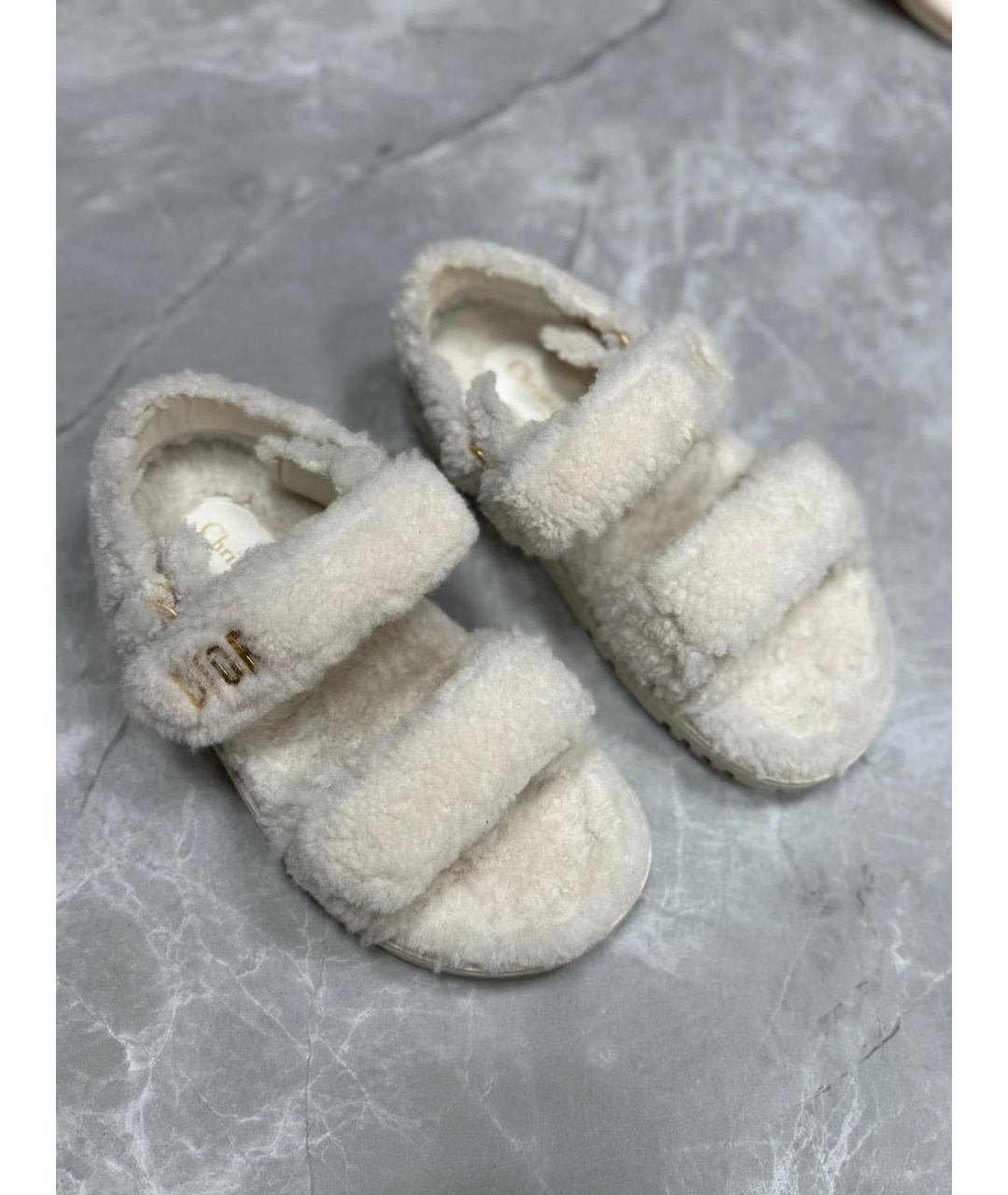 CHRISTIAN DIOR Белые сандалии, фото 3