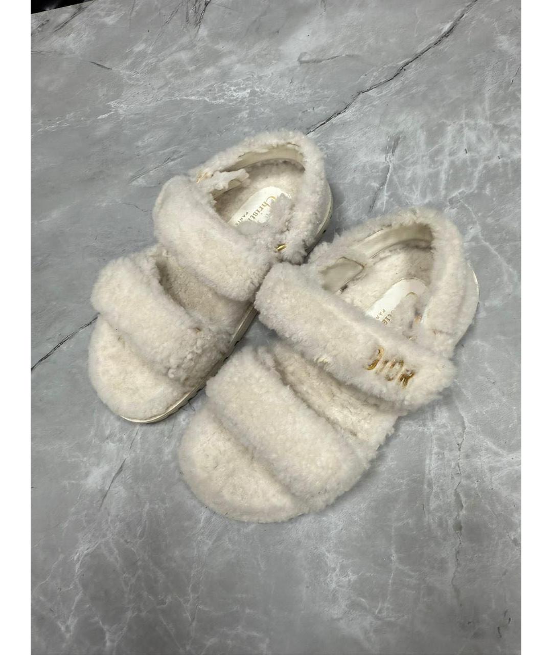 CHRISTIAN DIOR Белые сандалии, фото 4