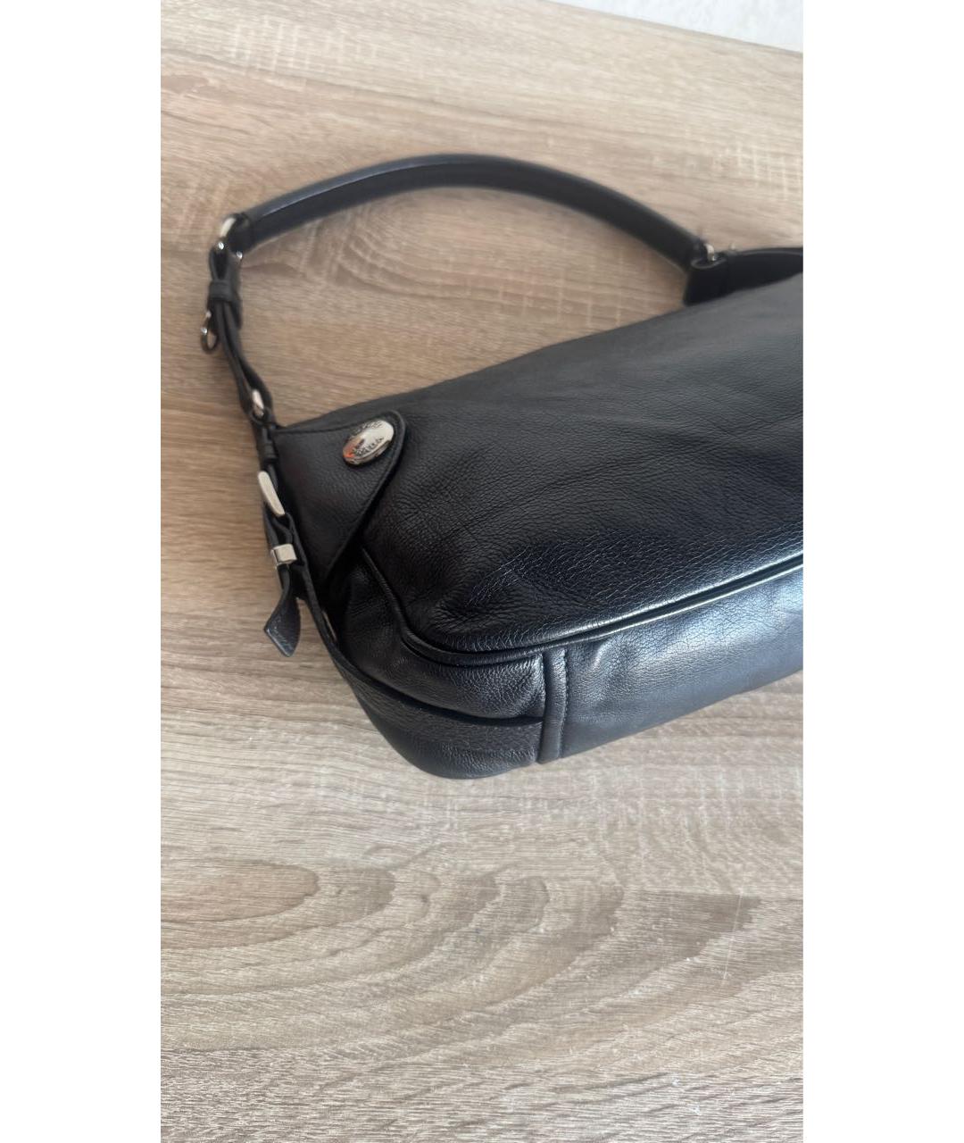 PRADA Черная кожаная сумка с короткими ручками, фото 6