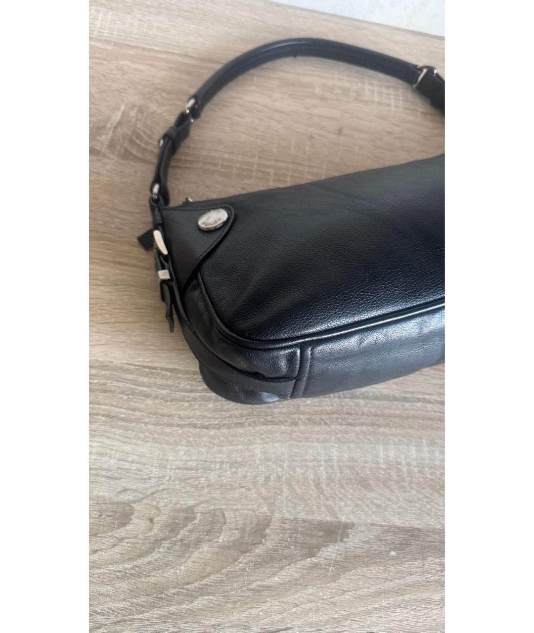 PRADA Черная кожаная сумка с короткими ручками, фото 4