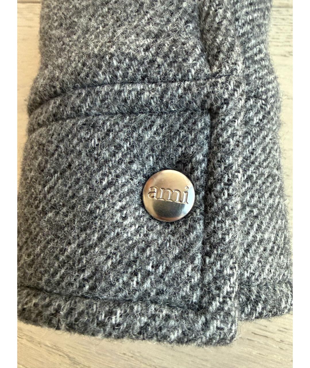 Ami Paris Серая шерстяная куртка, фото 6