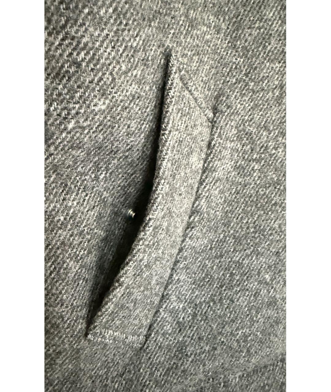 Ami Paris Серая шерстяная куртка, фото 8