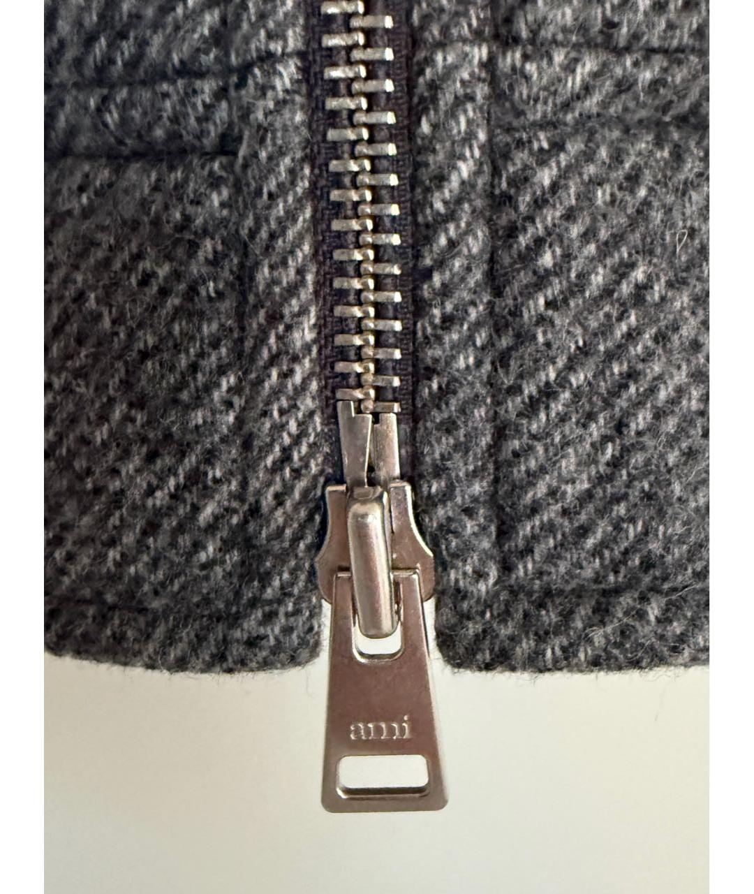 Ami Paris Серая шерстяная куртка, фото 5