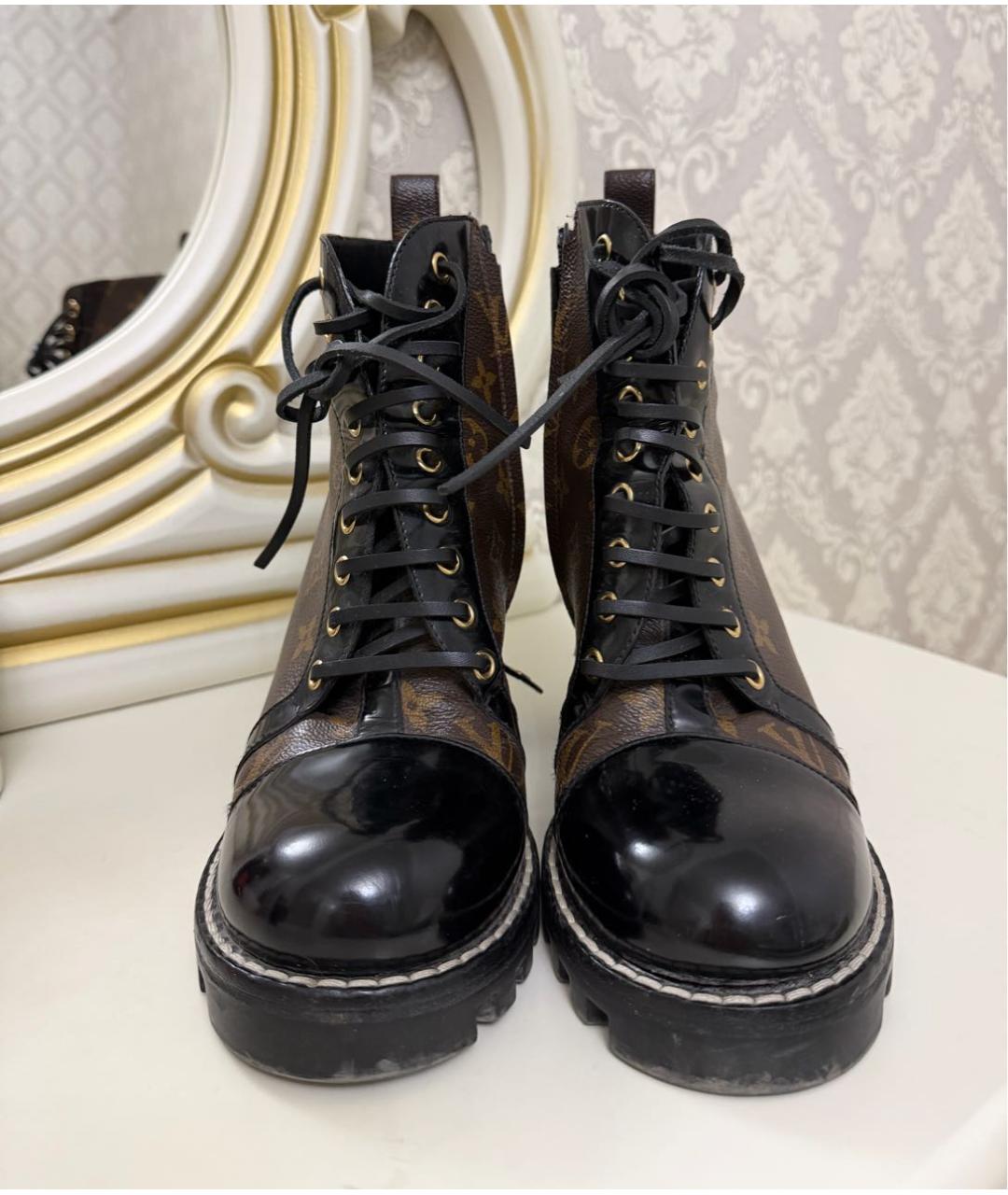 LOUIS VUITTON Коричневые ботильоны, фото 2